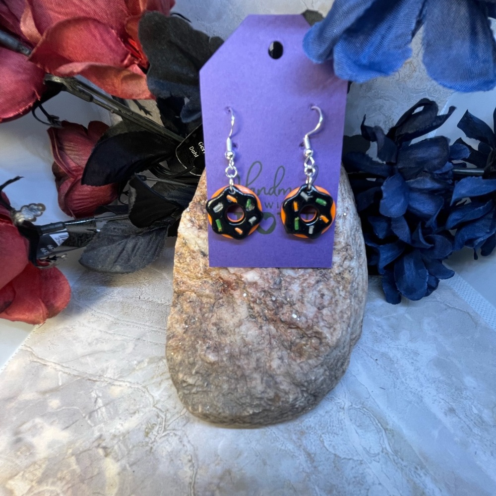 Halloween donut Earrings